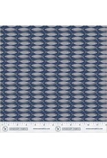 Monaluna Villa Sol, Little Fishies in Navy, Fabric Half-Yards
