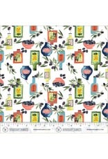 PD's Monaluna Collection Villa Sol, Olio D'Oliva in White, Dinner Napkin