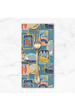 PD's Monaluna Collection Villa Sol, Tinned Fish in Sea Blue, Dinner Napkin