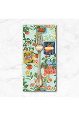 PD's Monaluna Collection Villa Sol, Tomato Tomahto in Aqua, Dinner Napkin