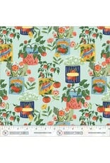 PD's Monaluna Collection Villa Sol, Tomato Tomahto in Aqua, Dinner Napkin