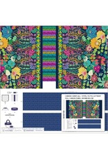 Sally Kelly Sunshine, Canvas Carryall Panel in Multi, 36" x 42" Panel