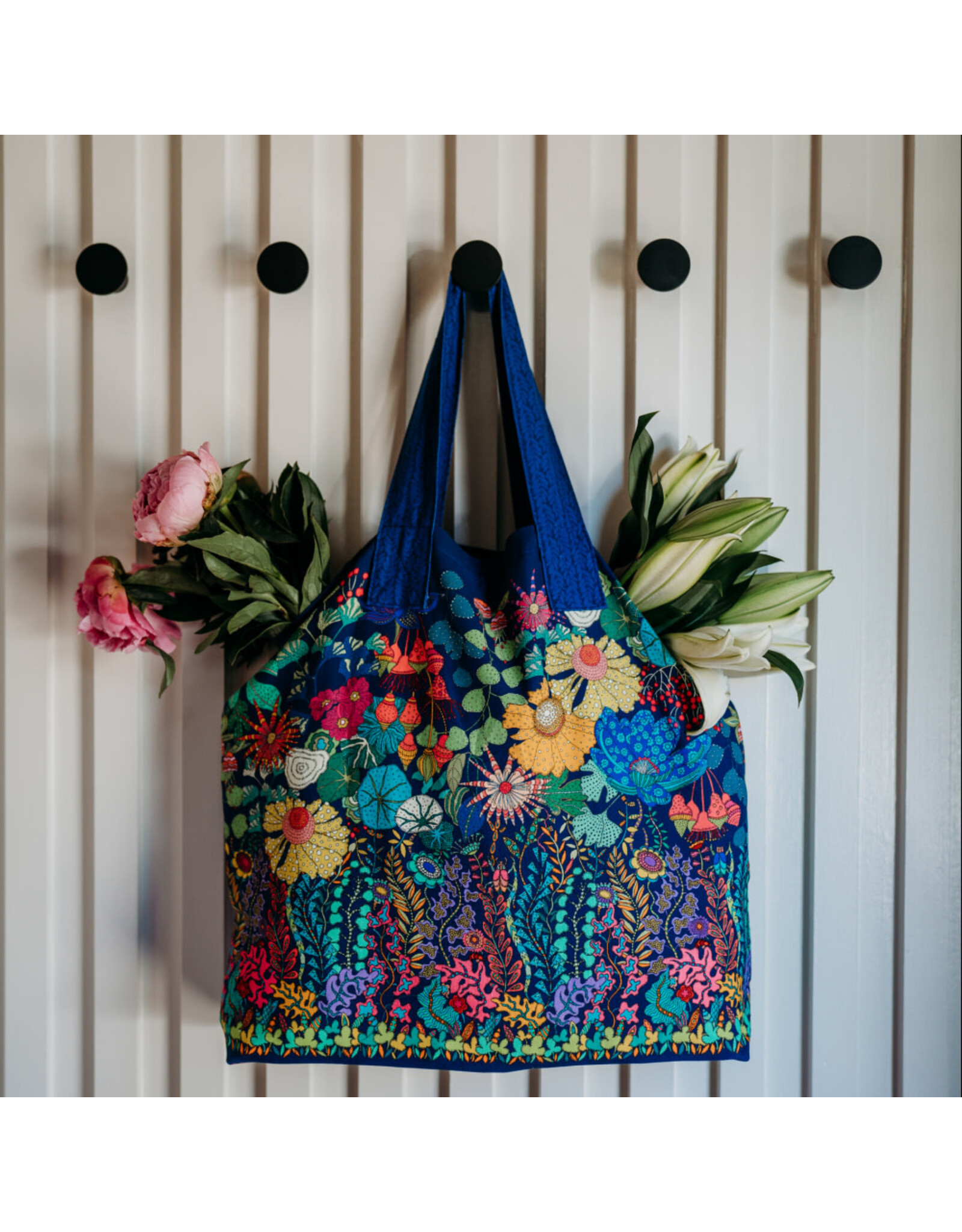 Sally Kelly Sunshine, Canvas Carryall Panel in Multi, 36" x 42" Panel