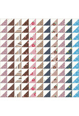 PD's Windham Collection Made Easy, Triangle Stripe Cheater in Ivory, Dinner Napkin