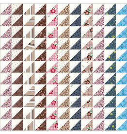 Denyse Schmidt Made Easy, Triangle Stripe Cheater in Ivory, Fabric Half-Yards