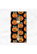 PD's Mary Engelbreit Collection Moonlight Mischief, Jack-O-Lanterns in Black, Dinner Napkin