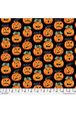Mary Engelbreit Moonlight Mischief, Jack-O-Lanterns in Black, Fabric Half-Yards