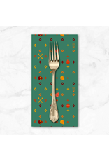PD's Cori Dantini Collection More Than Bones, Flowery Bones in Teal, Dinner Napkin