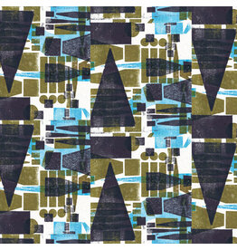e bond Punc*t, Exclaim! in Ayana, Fabric Half-Yards