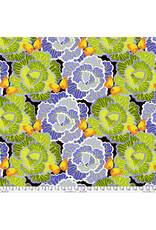 Jane Sassaman Vegetable Patch,  Cabbage in Peri, Fabric Half-Yards