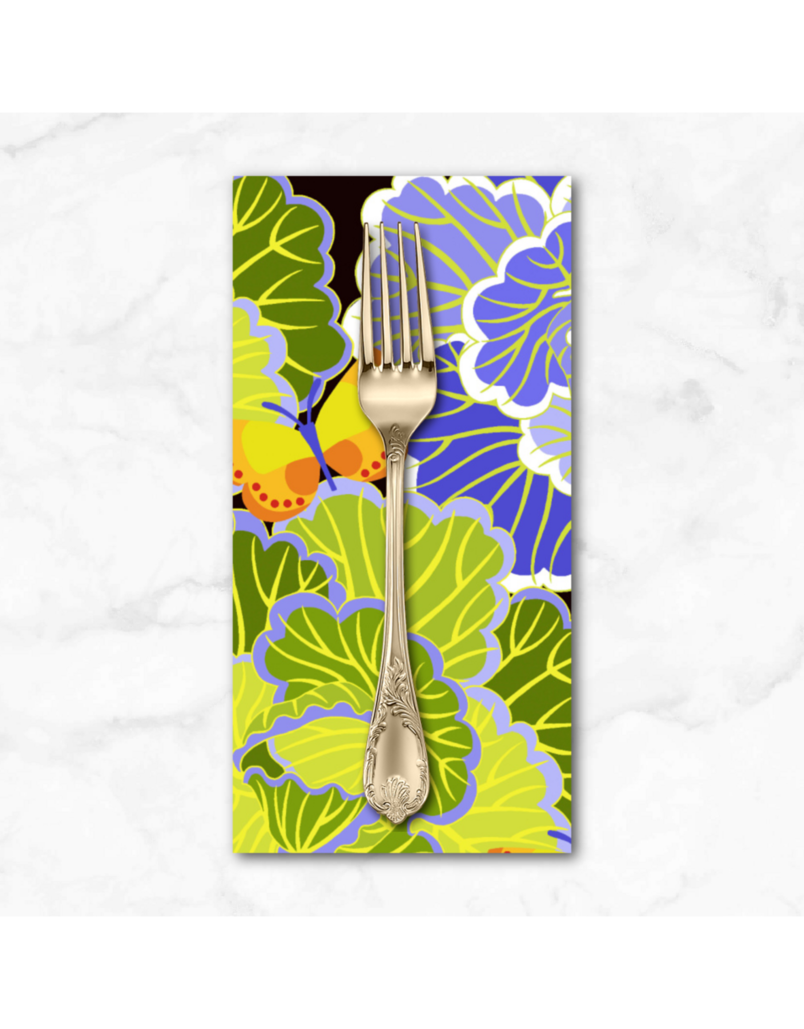 PD's Jane Sassaman Collection Vegetable Patch, Cabbage in Peri, Dinner Napkin