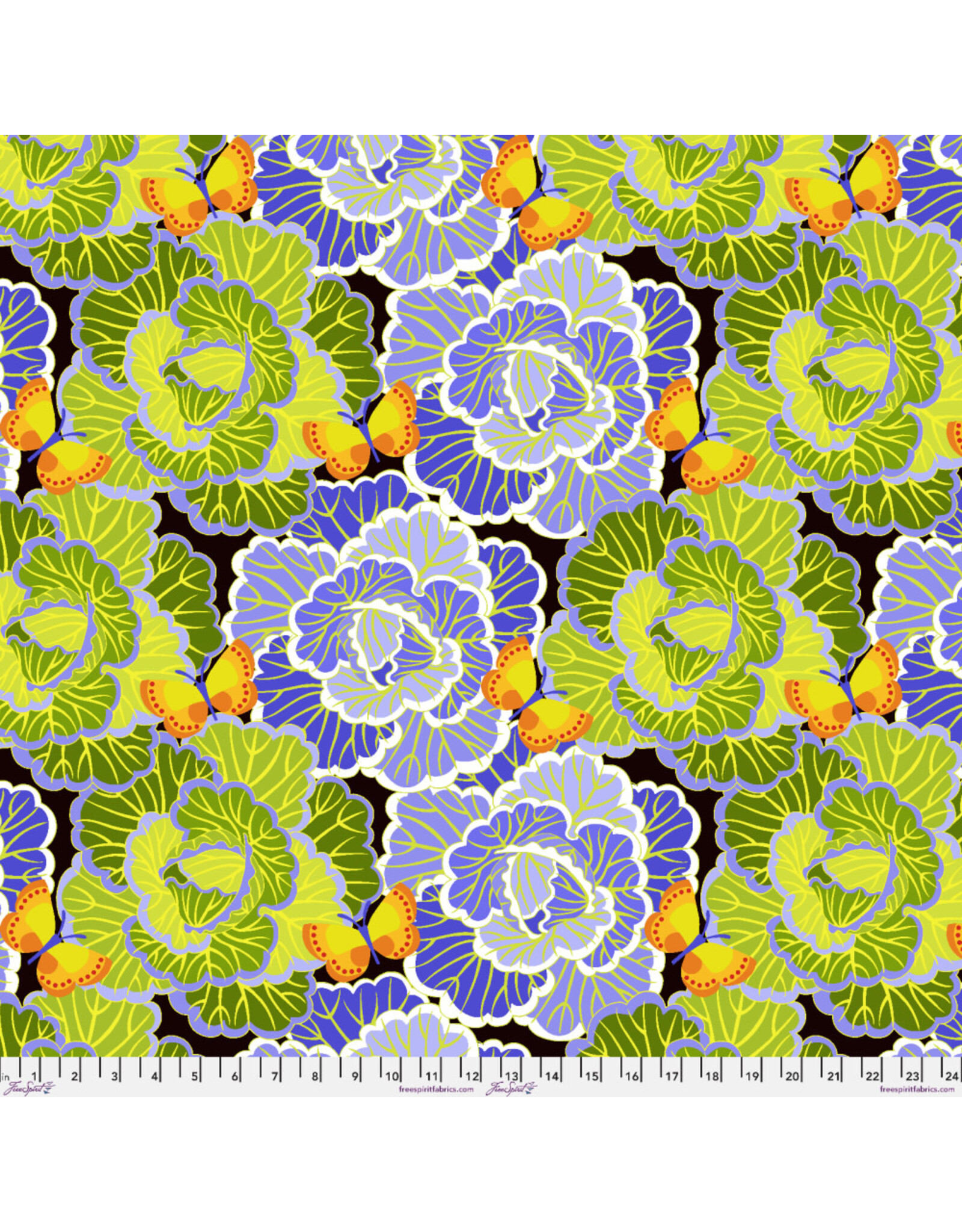 PD's Jane Sassaman Collection Vegetable Patch, Cabbage in Peri, Dinner Napkin