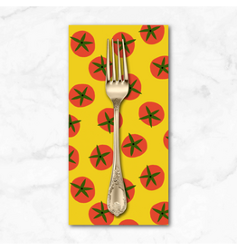 PD's Jane Sassaman Collection Vegetable Patch, Tomato in Yellow, Dinner Napkin