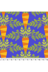 PD's Jane Sassaman Collection Vegetable Patch, Carrot in Blue, Dinner Napkin