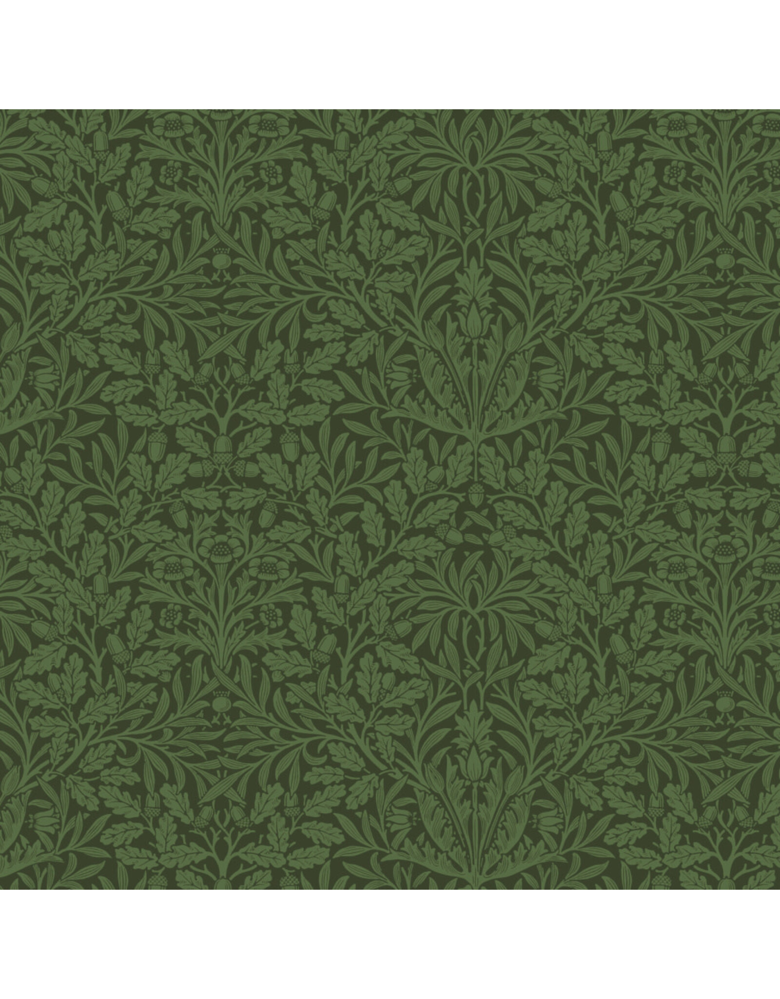 William Morris & Co. Morris & Co, Suffolk Holiday, Pure Acorn in Olive, Fabric Half-Yards