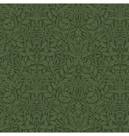 William Morris & Co. Morris & Co, Suffolk Holiday, Pure Acorn in Olive, Fabric Half-Yards