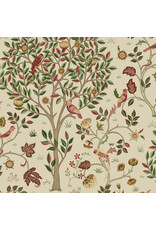 William Morris & Co. Morris & Co, Suffolk Holiday, Kelmscott Tree in Barbed Berry, Fabric Half-Yards