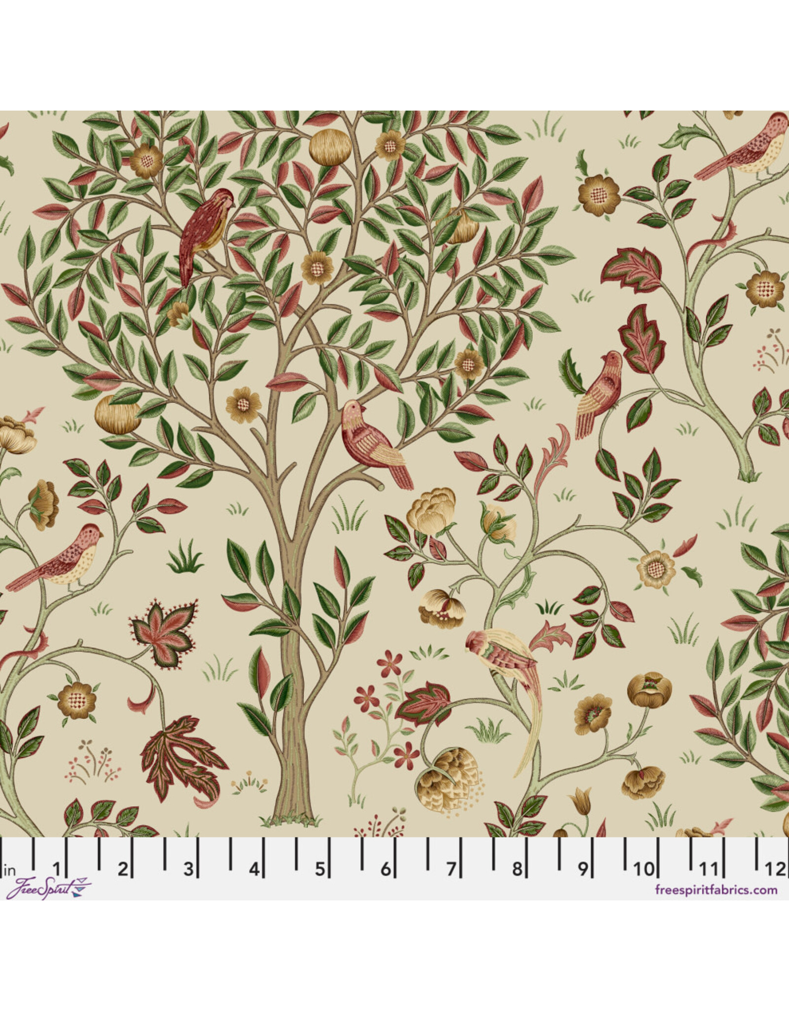 PD's William Morris Collection Morris & Co, Suffolk Holiday, Kelmscott Tree in Barbed Berry, Dinner Napkin