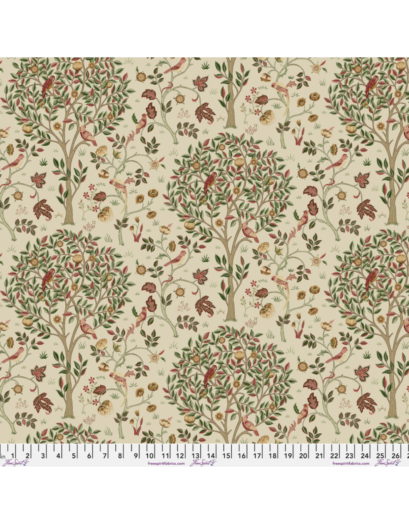 PD's William Morris Collection Morris & Co, Suffolk Holiday, Kelmscott Tree in Barbed Berry, Dinner Napkin