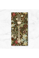 PD's William Morris Collection Morris & Co, Suffolk Holiday, Golden Lily in Ruby, Dinner Napkin