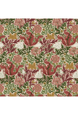 William Morris & Co. Morris & Co, Suffolk Holiday, Compton in Rose, Fabric Half-Yards