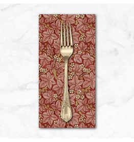 PD's William Morris Collection Morris & Co, Suffolk Holiday, Bramble in Scarlett, Dinner Napkin