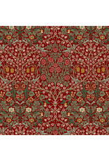 William Morris & Co. Morris & Co, Suffolk Holiday, Blackthorn in Thorned Rose, Fabric Half-Yards