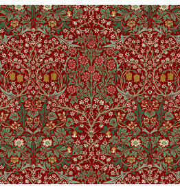 William Morris & Co. Morris & Co, Suffolk Holiday, Blackthorn in Thorned Rose, Fabric Half-Yards