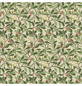William Morris & Co. Morris & Co, Suffolk Holiday, Arbutus in Bay, Fabric Half-Yards