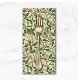 PD's William Morris Collection Morris & Co, Suffolk Holiday, Arbutus in Bay, Dinner Napkin