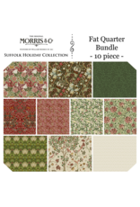 William Morris & Co. Morris & Co, Suffolk Holiday, Fat Quarter Bundle - 10 pc. full collection