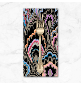 PD's Kaffe Fassett Collection Kaffe Collective, Marble Scallops in Black, Dinner Napkin