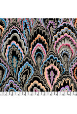 Kaffe Fassett Collective Kaffe Collective, Marble Scallops in Black, Fabric Half-Yards