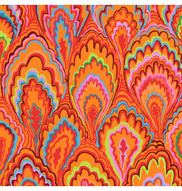 Kaffe Fassett Collective Kaffe Collective, Marble Scallops in Red, Fabric Half-Yards