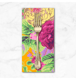 PD's Kaffe Fassett Collection Kaffe Collective, Gradi Floral in Gold, Dinner Napkin