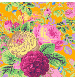 Kaffe Fassett Collective Kaffe Collective, Gradi Floral in Gold, Fabric Half-Yards