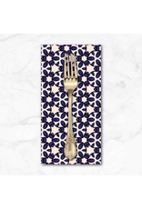 PD'S Free Spirit Collection Paradise Blooms, Garden Trellis in Navy, Dinner Napkin