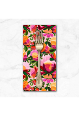 PD'S Free Spirit Collection Paradise Blooms, Rococo Garden in Blush, Dinner Napkin