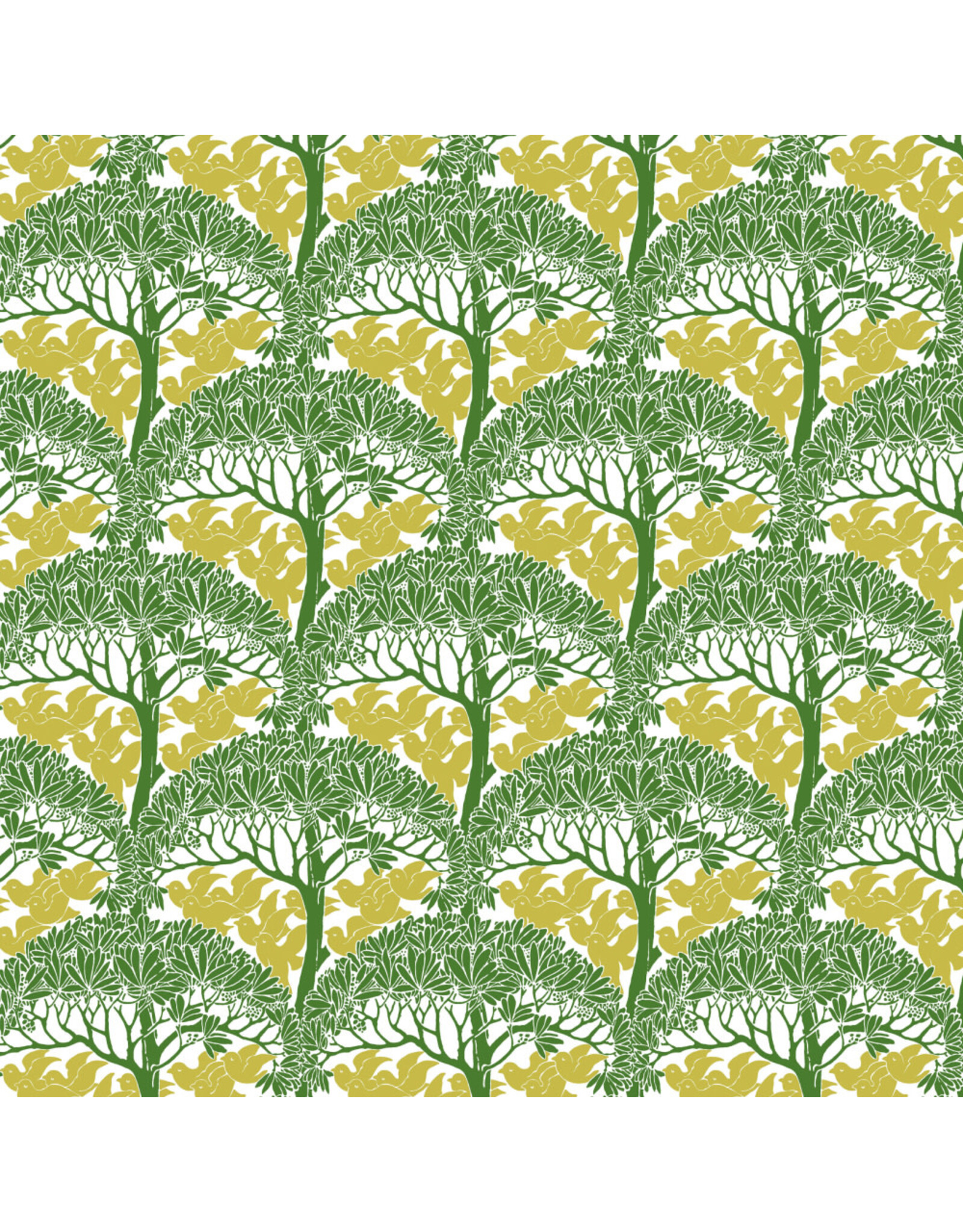 William Morris & Co. Morris & Co, Bedford Park, Small The Savric in Sunshine, Fabric Half-Yards
