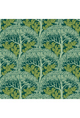 William Morris & Co. Morris & Co, Bedford Park, The Savric in Forest, Fabric Half-Yards