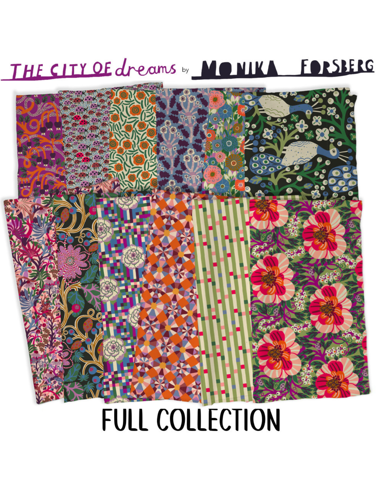 Monika Forsberg The City of Dreams Fat Quarter Bundle - 12 pc.
