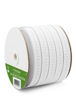 Dritz Ribbed Non-Roll Elastic - 1/2”  inch wide,  white, by the yard