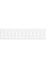 Dritz Ribbed Non-Roll Elastic - 1/2”  inch wide,  white, by the yard