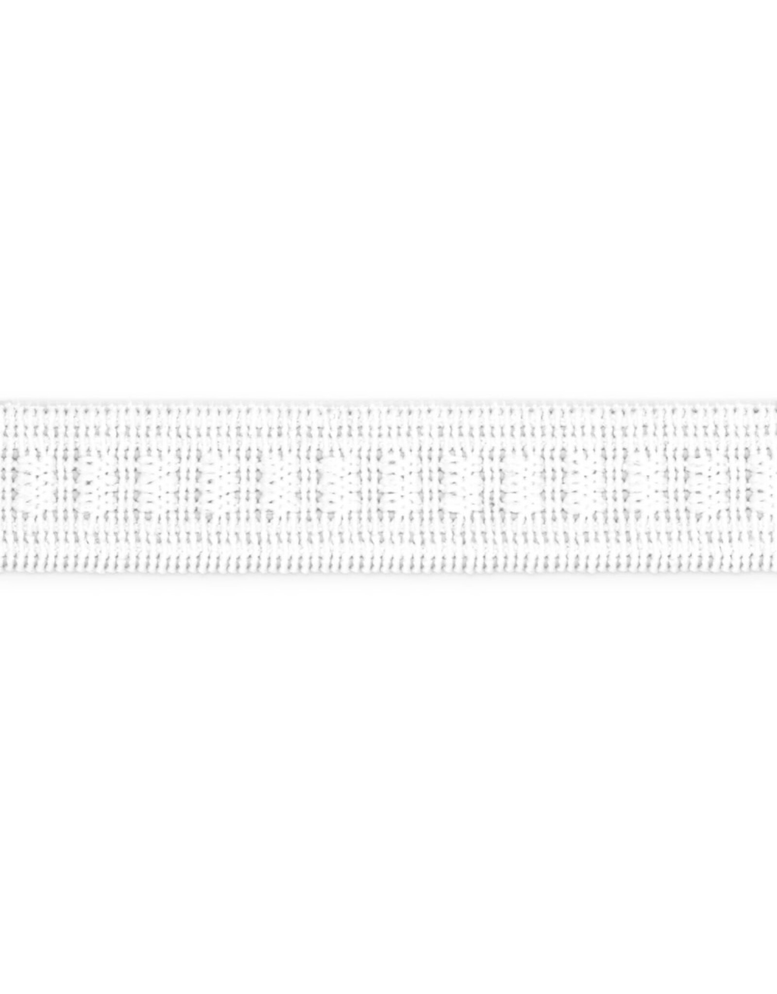 Dritz Ribbed Non-Roll Elastic - 1/2”  inch wide,  white, by the yard