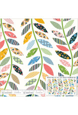 Denyse Schmidt Made Easy, Leafy Vine Cheater in Ivory, Fabric Half-Yards
