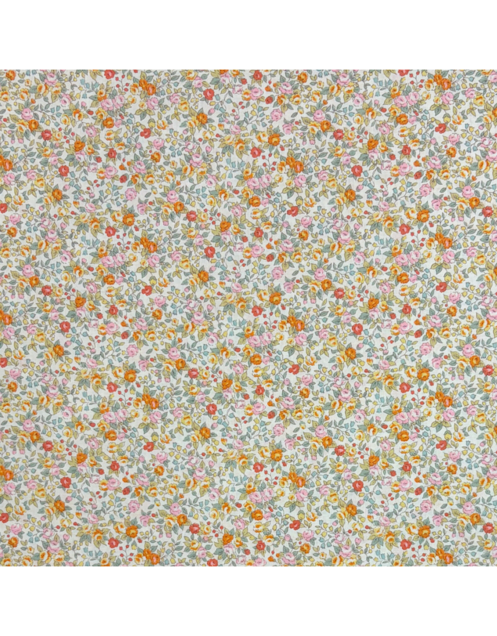 Sevenberry Cheerful, Rose Floral in Blush, Fabric Half-Yards