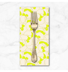PD's Carolyn Friedlander Collection Memento, Seagrapes in Neon Yellow, Dinner Napkin