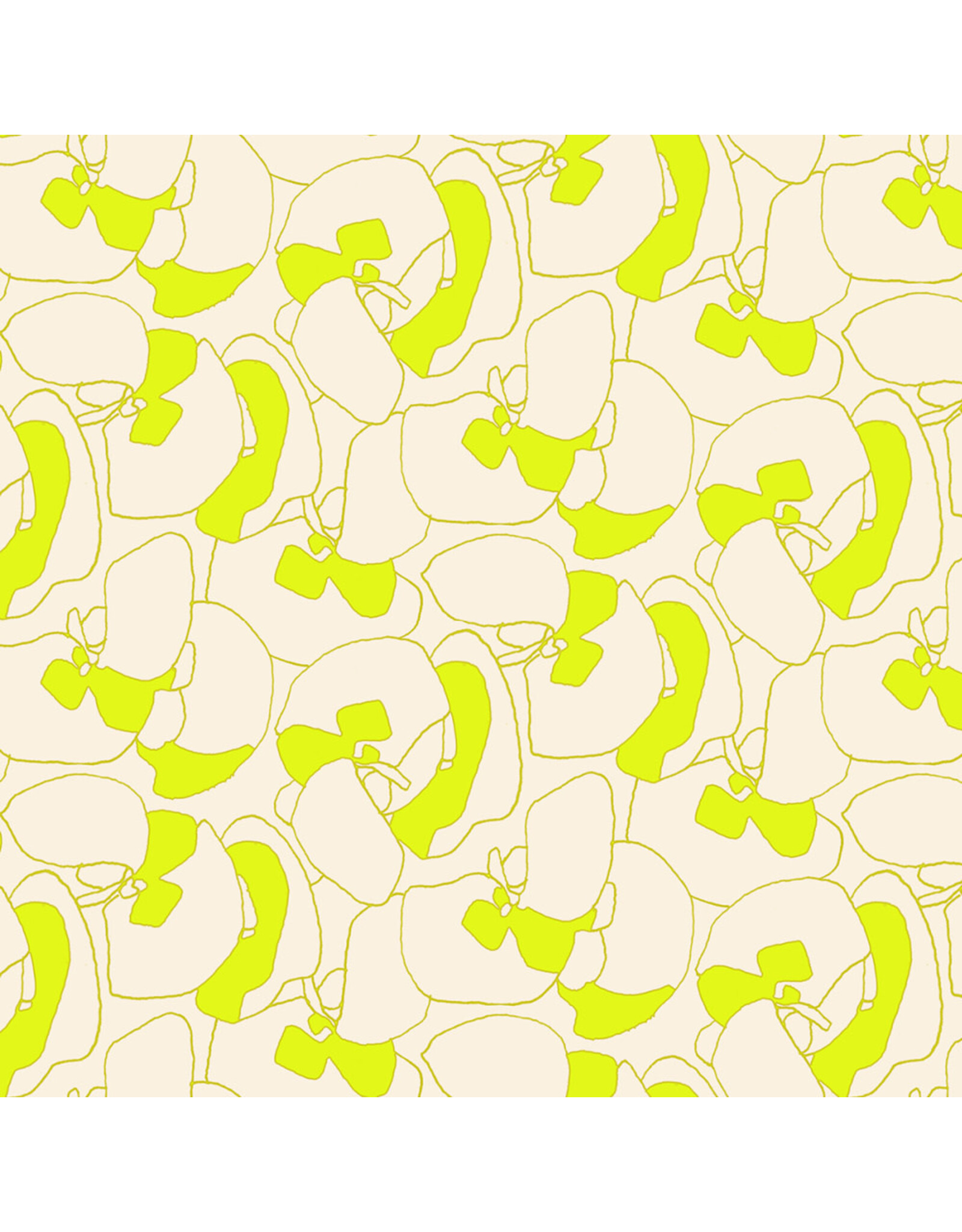 Carolyn Friedlander Memento, Seagrapes in Neon Yellow, Fabric Half-Yards
