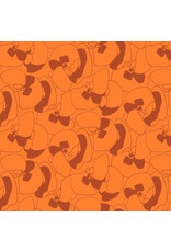 Carolyn Friedlander Memento, Seagrapes in Orange, Fabric Half-Yards