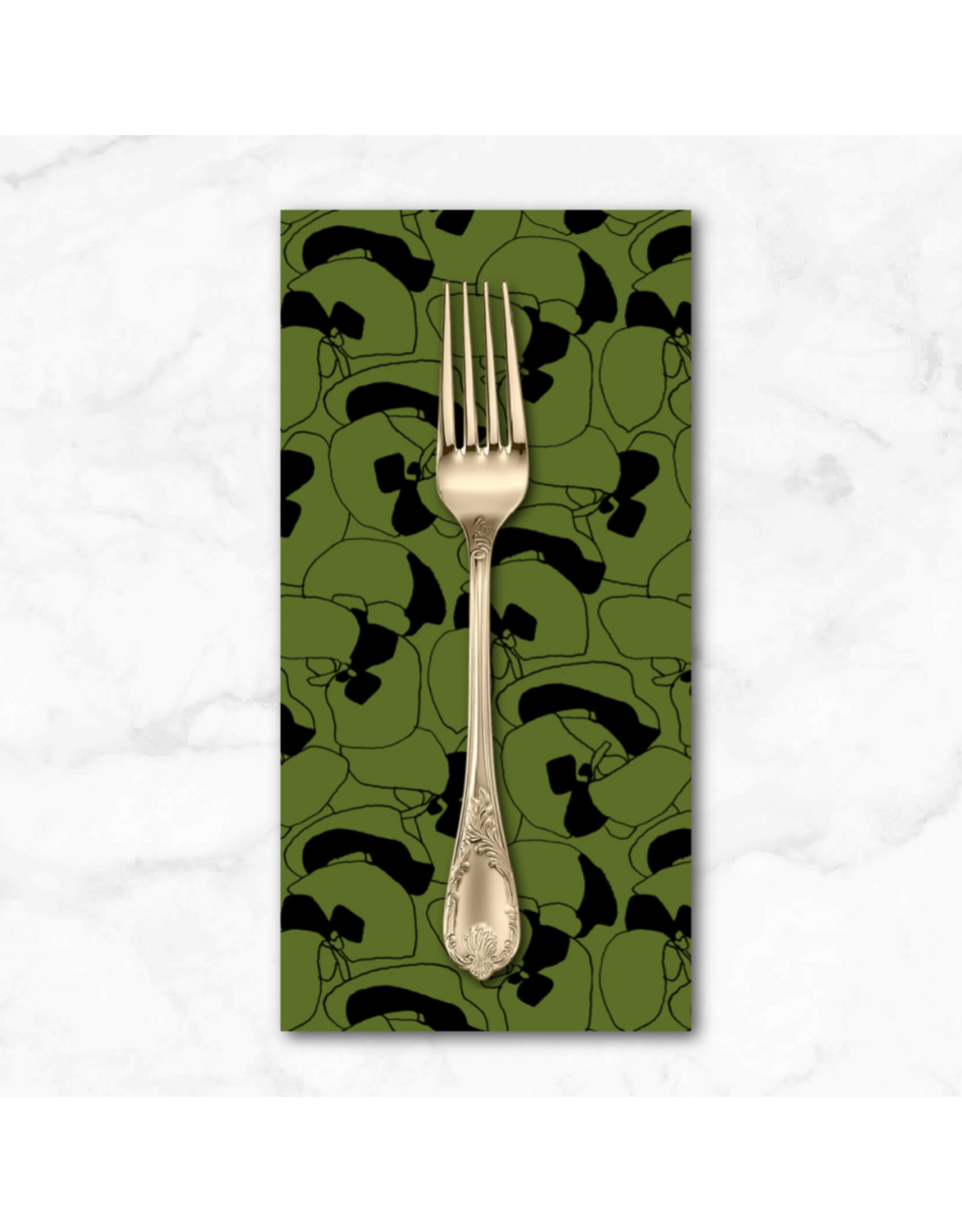 PD's Carolyn Friedlander Collection Memento, Seagrapes in Sarah Green, Dinner Napkin